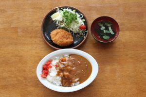 カレーコロッケ定食